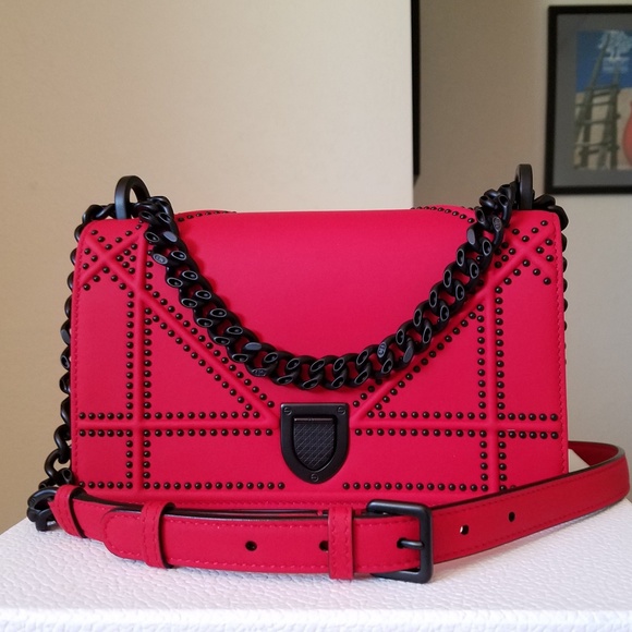 dior red handbag